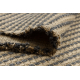 Carpet JUTE 3652 black / beige lines - jute, flat-woven, fringes