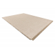 Carpet JUTE 3650 cream / beige lines - jute, flat-woven, fringes
