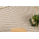 Szőnyeg JUTE 3650 krém / bézs vonalak - juta, lapos szövésű, rojtok