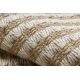 Teppich JUTE 3650 creme / beige Linien - Jute, flachgewebt, Fransen