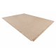 Carpet JUTE 3650 beige lines - jute, flat-woven, fringes