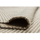 Carpet JUTE 3731 cream / beige - jute, flat-woven, fringes