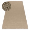 Tapis JUTE 3731 beige foncé une couleur - jute, tissé à plat, franges