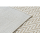 Tappeto ORIGI 3726 Zigzag crema - cordoncino in SISAL a tessitura piatta
