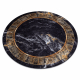 MIRO 51199.806 krug pranje tepiha Mramor, grčki protuklizna - crno / zlatna