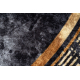 MIRO 51199.806 pyöreä matto Marmori, kreikkalainen liukumaton - musta / kulta