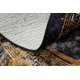 MIRO 51199.806 umývací okrúhly koberec Mramor, grécky protišmykový - čierna / zlatá