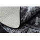 MIRO 51199.807 circle washing carpet Marble, greek anti-slip - black / white