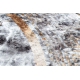 MIRO 51199.805 umývací okrúhly koberec Mramor, grécky protišmykový - gri / zlatá