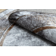 MIRO 51199.805 sirkel vaske Teppe Marmor, gresk antiskli - grå / gull