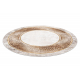 MIRO 51236.807 circle washing carpet Marble, greek anti-slip - beige / gold