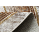 MIRO 51236.807 umývací okrúhly koberec Mramor, grécky protišmykový - béžový / zlatá