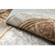 MIRO 51236.807 umývací okrúhly koberec Mramor, grécky protišmykový - béžový / zlatá