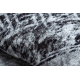MIRO 51254.802 Kreis Waschteppich Marmor, griechisch Anti-Rutsch - grau / schwarz