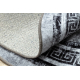 MIRO 51254.802 umývací okrúhly koberec Mramor, grécky protišmykový - šedá / čierna