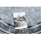 Tapis lavable MIRO 51254.802 cercle Marbre, grec antidérapant - gris / noir