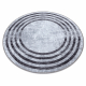 MIRO 51231.806 circle washing carpet Lines anti-slip - grey / black