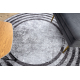 MIRO 51231.806 sirkel vaske Teppe Linjer antiskli - grå / svart