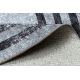 MIRO 51231.806 cirkel tapijt wasbaar Lijnen antislip - grijs / crno