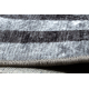 MIRO 51231.806 kör mosható szőnyeg Vonalak csúszásgátló - szürke / fekete