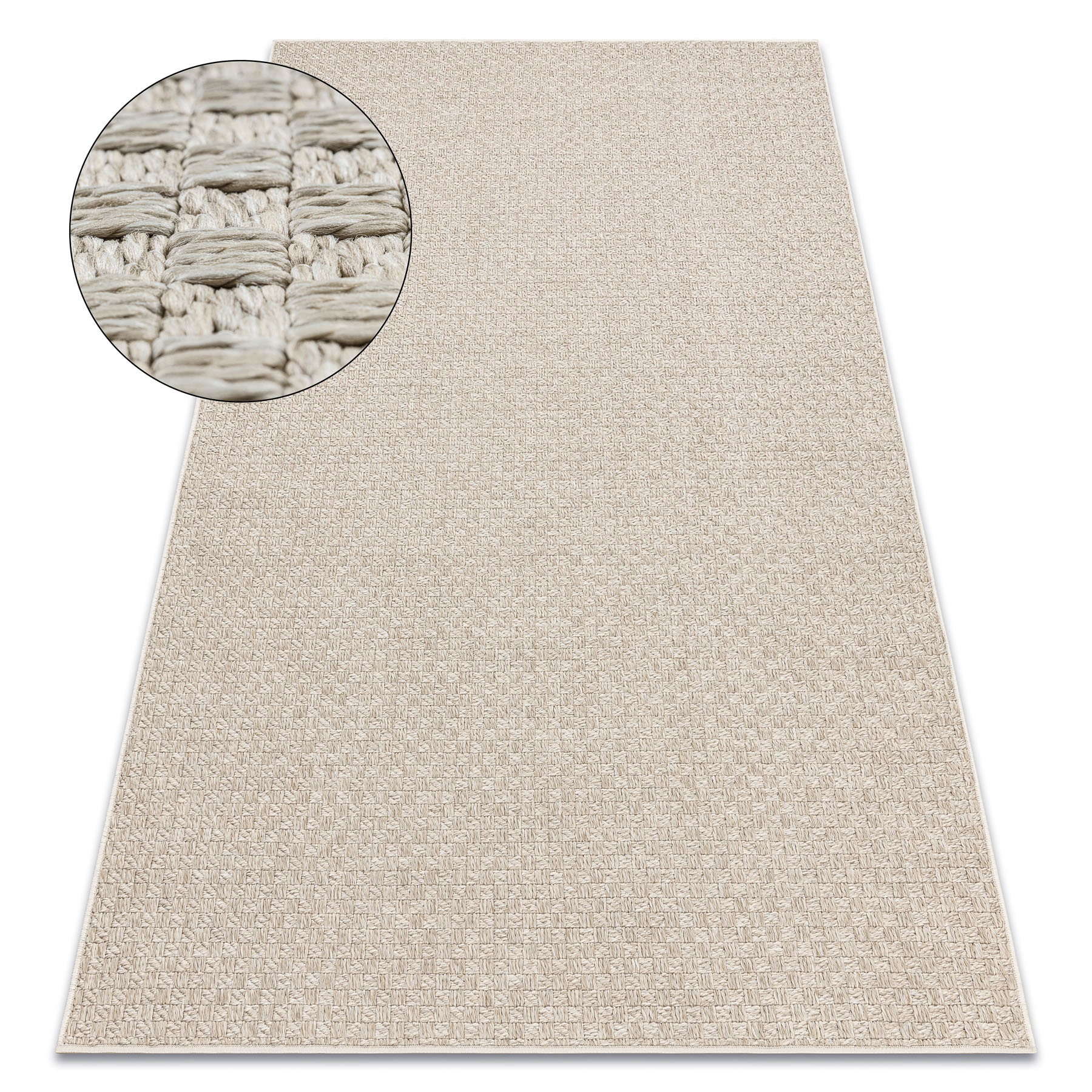 Tappeto ORIGI 3661 grigio - cordoncino in SISAL a tessitura piatta 136x190  cm