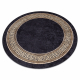 MIRO 51360.802 circle washing carpet Greek anti-slip - black / gold