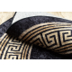 MIRO 51360.802 mycí kulatý kobereč řecký protiskluz - černý / zlatý