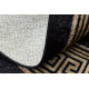 MIRO 51360.802 mycí kulatý kobereč řecký protiskluz - černý / zlatý
