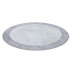 Tappeto lavabile MIRO 51648.802 cerchio Marmo antiscivolo - grigio chiaro