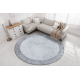 MIRO 51648.802 mycí kulatý kobereč Mramor protiskluz - světle šedá