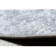 MIRO 51648.802 cirkel tæppe skal vaskes Marmor skridsikker - lysegrå 