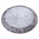 MIRO 51648.803 Kreis Waschteppich Marmor Anti-Rutsch - dunkelgrau