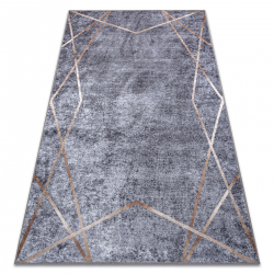 MIRO 51233.809 washing carpet Geometric anti-slip - grey