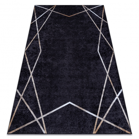 MIRO 51233.811 vaske Teppe geometrisk antiskli - svart