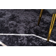 MIRO 51233.811 tæppe skal vaskes geometrisk skridsikker - sort