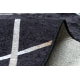 MIRO 51233.811 tapijt wasbaar geometrisch antislip - zwart