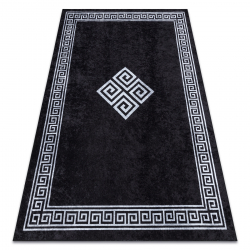 MIRO 52071.804 umývací koberec Rám, grécky protišmykový - čierna / biely