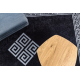 MIRO 52071.804 mosható szőnyeg Keret, görög csúszásgátló - fekete / fehér