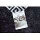 MIRO 52071.804 mosható szőnyeg Keret, görög csúszásgátló - fekete / fehér
