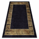 MIRO 51223.806 tapijt wasbaar Kader, grieks antislip - zwart / goud