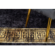 MIRO 51223.806 tapijt wasbaar Kader, grieks antislip - zwart / goud