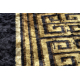 MIRO 51223.806 πλύσιμο χαλί Πλαίσιο, ελληνικά αντιολισθητικό - μαύρο / χρυσός