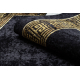 MIRO 51223.806 pranje tepiha Okvir, grčki protuklizna - crno / zlato