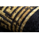 MIRO 51223.806 mycí kobereček Rám, řecký protiskluz - černý / zlatý