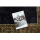 Tapis lavable MIRO 51223.806 Cadre, grec antidérapant - noir / or