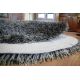 Kilimas LOVE šiurkštus Apskritas kilimas dizainas 93600 juoda