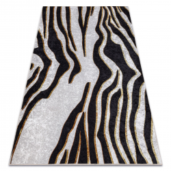 MIRO 52002.807 umývací koberec Zebra vzor protišmykový - krémová / čierna