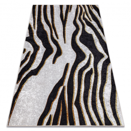MIRO 52002.807 pestav vaip Zebra muster libisemisvastane - kreem / must