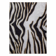 MIRO 52002.807 Tapete Zebra leopardo antiderrapante - creme / preto