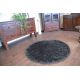 Kulatý koberec LOVE SHAGGY model 93600 černý